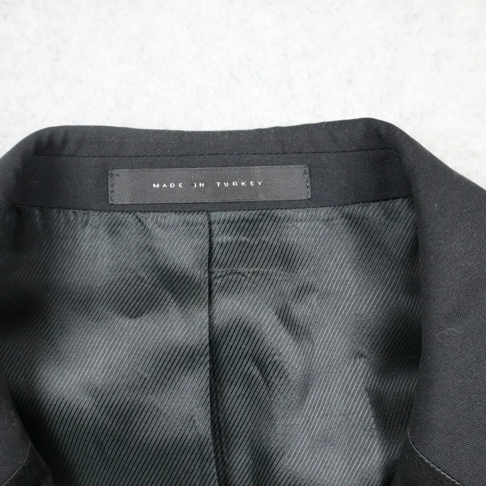 Hugo Boss Tuxedo Jacket Mens 40S Short Wool Peak Lapel Black Satin Trim Formal